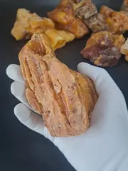 Молодой янтарь коллекционный 133 гр