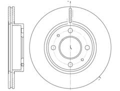 Диск тормозной вентилируемый G-brake  GR-02066