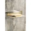 Boheme 10721-2-MG Держатель для туалетной бумаги c полкой Qubic Matt Gold