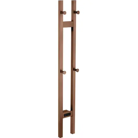 Boheme 728-BRB Полотенцесушитель электрический 2-трубы квадратный BRUSHED BRONZE