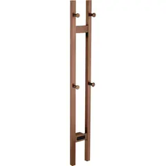 Boheme 728-BRB Полотенцесушитель электрический 2-трубы квадратный BRUSHED BRONZE фото