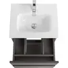 BelBagno KRAFT 39-500/390-2C-SO-GSO База под раковину подвесная с фрезерованными ручк. по всей дл. фасада с 2 выкатн. ящ.,Темно-Серый Мат.,500x395x500