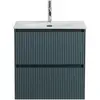 BelBagno UNO-MINI-500-2C-SO-VO База под раковину подвесная с фрезерованными ручками по всей длине фасада с двумя выкатн. ящ., Еловый Мат., 500x395x608