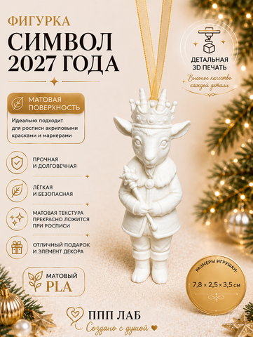 3Д фигурка Принц Козлик ОК-7, ППП ЛАБ, Россия