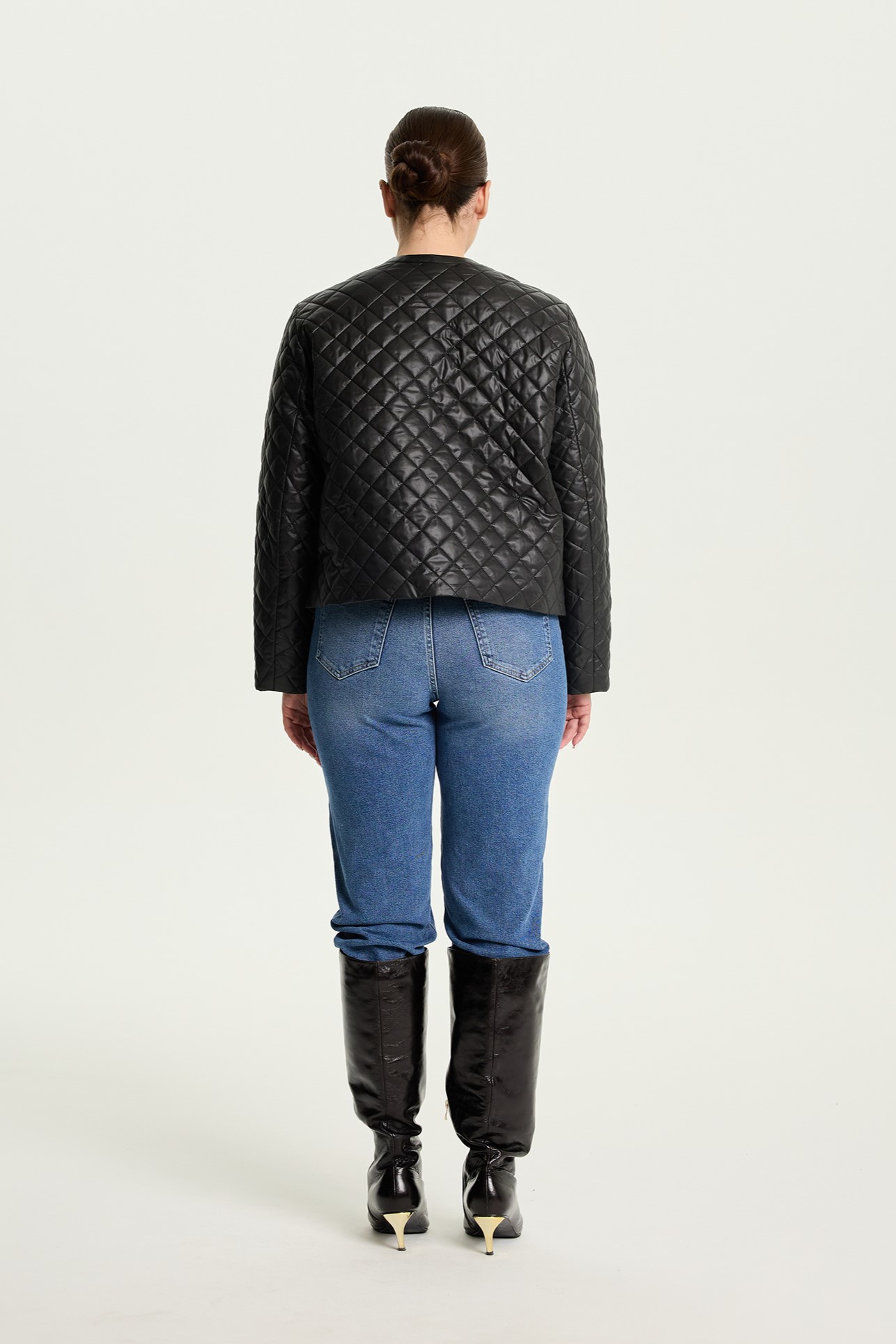 Джинсы Mom fit, синий
