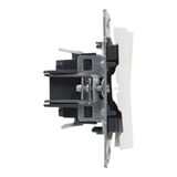 Выключатель двухклавишный - Legrand SUNO - 10АХ 250В безвинтовые зажимы - Белый — фото 3