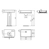 Ideal Standard Conca T3698V1 Умывальник-чаша прямоугольный 60х40 см