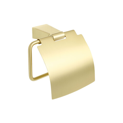 Fixsen Trend Gold FX-99010 Держатель туалетной бумаги с крышкой, цвет: золото