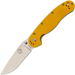 Фото Складной нож Steelclaw Крыса, сталь AUS8, рукоять G-10 желтая