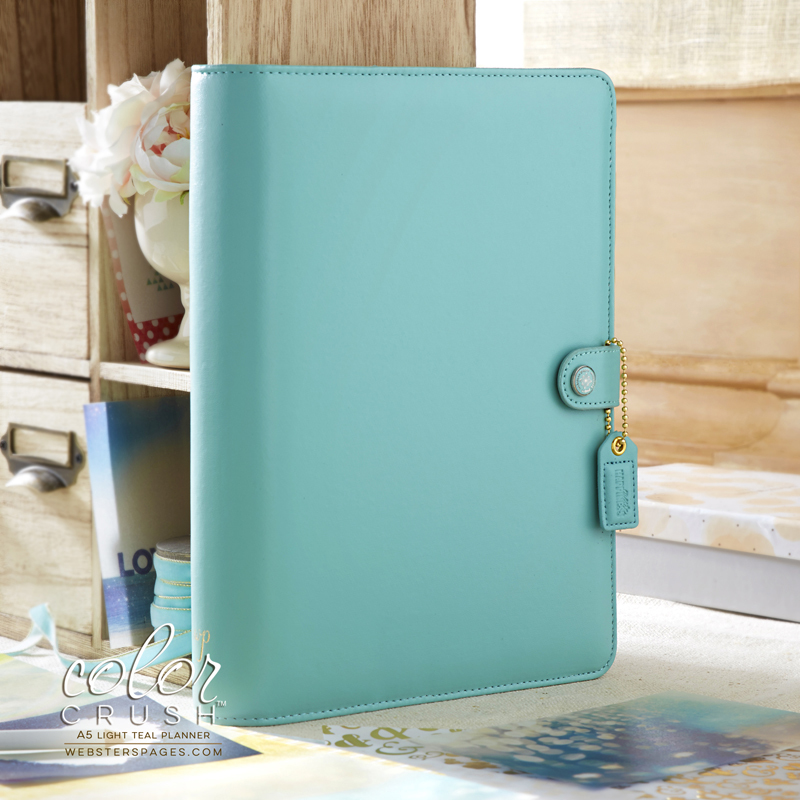 Планер A5 BINDERS ONLY: Light Teal by Websters Pages. БЕЗ внутреннего наполнения
