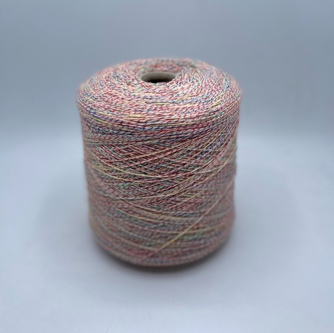 Бобинная пряжа (пр.Италия), art-Calzetteria 700м/100гр. 45%Меринос 30%Хлопок 13%Полиамид(эластан), цвет-Мультиколор арт.25195