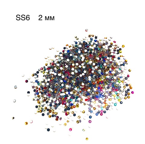Стразы разноцветные Crystal Swarovski SS3 (1.3 мм) купить за 1350&nbsp;руб