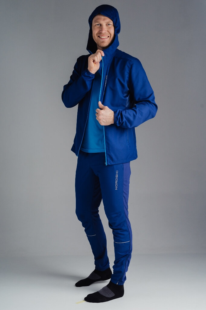 Nordski Run Elite костюм для бега мужской black-navy - 4