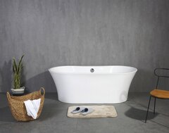 BelBagno BB201-1700-800 Отдельностоящая акриловая ванна в комплекте со сливом-переливом, 170x80, цвет: белый фото