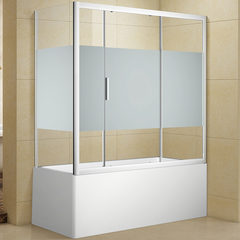 Aquanet Practic 254251 Шторка для ванны, цвет: хром фото