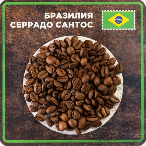 зерна кофе Бразилия Сантос