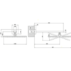 Gessi Rettangolo 15185#031 Верхний душ для настенного крепления 300x300мм, цвет: хром