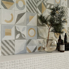 Плитка керамическая Unitile Supreme 250х600 мм multi wall 03