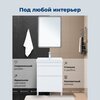 Aquanet 348178 Тумба с раковиной Слим 60 напольная 2 ящ. цв.белый сатин (348178)