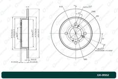 Диск тормозной G-brake  GR-01932