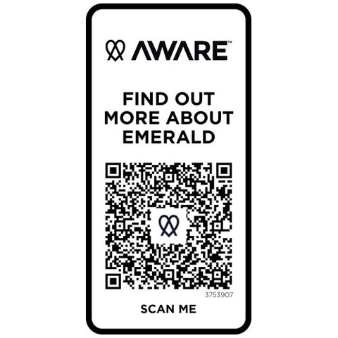Emerald поло унисекс с коротким рукавом из переработанных материалов Aware™. плотностью 200 г/м²