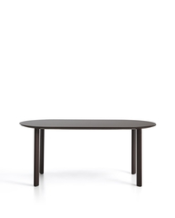 Уличный стол Erice из алюминия и закаленного стекла коричневого цвета, 180 x 90 см