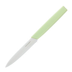 Фото Нож кухонный для фруктов и овощей Okroshka Salad 10 см, сталь 5cr15mov, рукоять пластик, зеленый