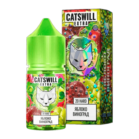 Жидкость CATSWILL EXTRA Salt 2% HARD 30 ml - Яблоко Виноград