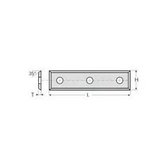 Нож твердосплавный 50x12x1,7 мм НС05 WPW CM501217