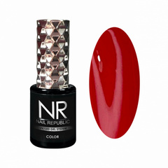 NR-206 Гель-лак, Рубиново-красный (10 мл)