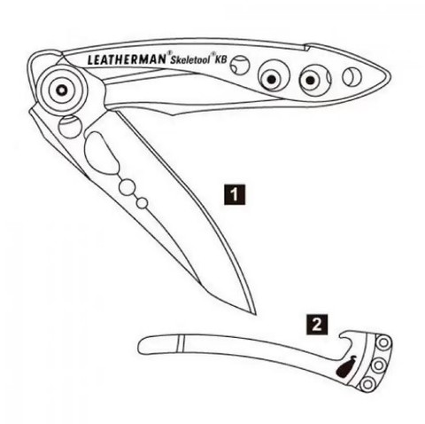 Складной нож Leatherman Skeletool KB (832385) | Multitool-Leatherman.Ru