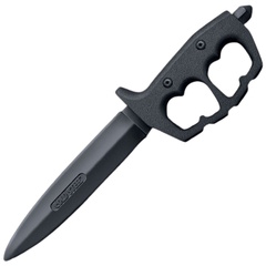 Фото Тренировочный нож Cold Steel Trench Knife Rubber Trainer Dbl Edge, santoprene, черный