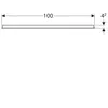 Geberit Option Basic 500.584.00.1 Зеркало с подсветкой, подсветка сверху, 100x65см