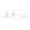 Gessi Rettangolo 15185#299 Верхний душ для настенного крепления 300x300мм, цвет: черный