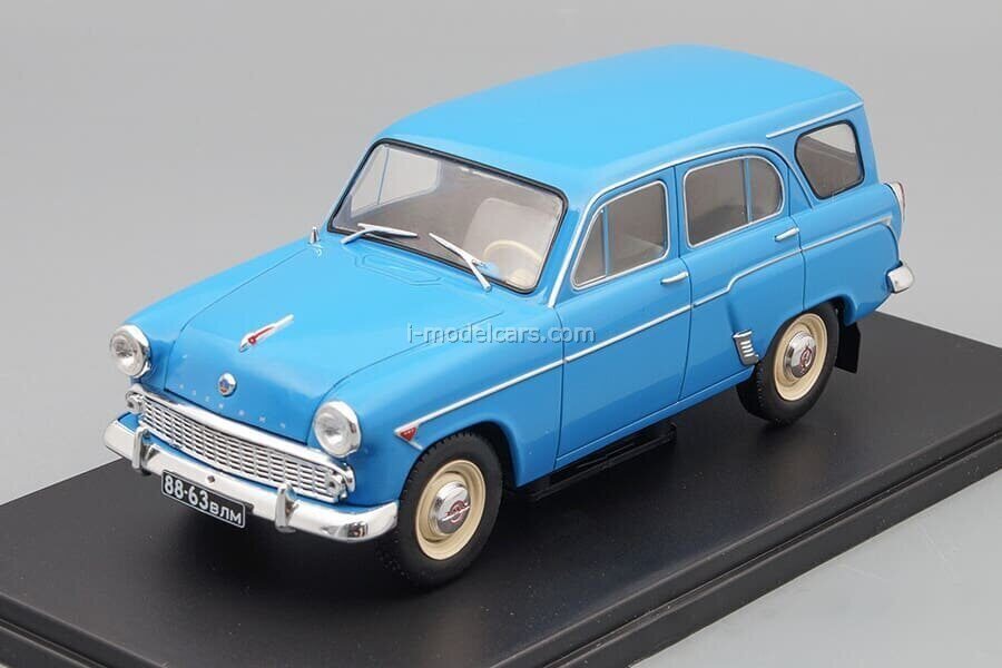 MODEL CARS 1:43 Moskvich-401 gray DeAgostini Auto Legends USSR #64
