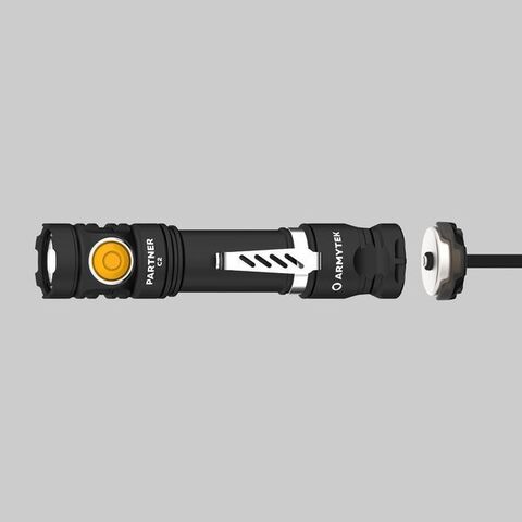 Фонарь Armytek Partner C2 Magnet USB Теплый, F07802W