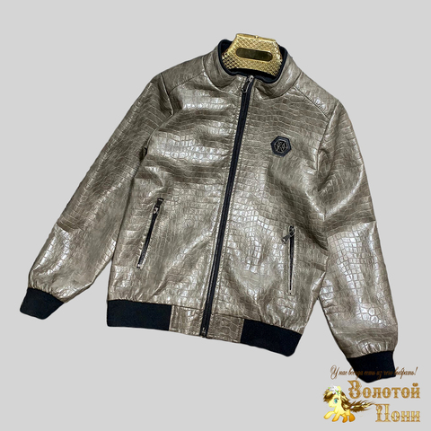 Куртка экокожа мальчику (8-15) 210328-К-74031