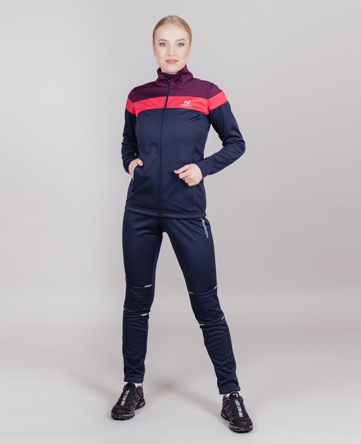 Лыжный костюм женский Nordski Drive blueberry-pink