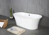 BelBagno BB201-1700-800 Отдельностоящая акриловая ванна в комплекте со сливом-переливом, 170x80, цвет: белый