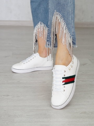 Кеды женские демисезонные GUCCI YMD-010 \07