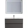 BelBagno KRAFT-1000-2C-SO-GSO База под раковину подвесная с фрезерованными ручк. по всей длине фасада с двумя выкатн. ящ., Темно-Серый Мат.,1000x455x500