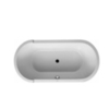 Duravit Starck 700409000000000 Ванна 1600х800 мм, аквриловая отдельностоящая, с акриловой панелью и ножками, с одним наклоном для спины