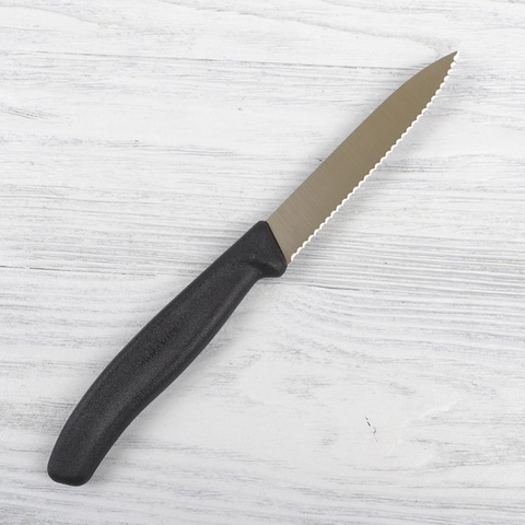 Нож кухонный Victorinox Swiss Classic, 10 см, чёрный, без упаковки (6.7733)