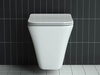 Ceramica Nova Mono CN1902 Подвесной унитаз c ультра тонким сидением с функцией плавного закрытия, цвет: белый