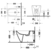 Duravit D-Neo 2294100000 Биде напольное 370x650х400 мм, с переливом, с 1 отв под смеситель, цвет: белый