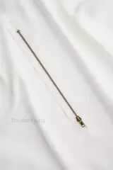 Молния бронзовая белая