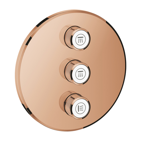 GROHE Grohtherm SmartControl 29122DA0 Переключатель встраиваемый на 3 потребителя