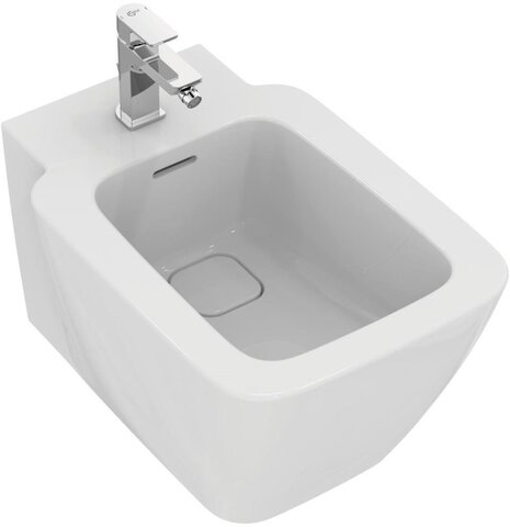 Ideal Standard Strada II T456801 Биде подвесное, с отверстием перелива, с керамической накладкой слива (T854601), с крепежом