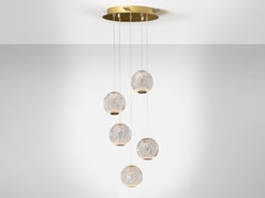 Люстра Austral LED 5L Ø32 золото
