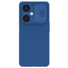 Чехол синего цвета для OnePlus Nord CE3 Lite от Nillkin серии CamShield Case с защитной шторкой для камеры